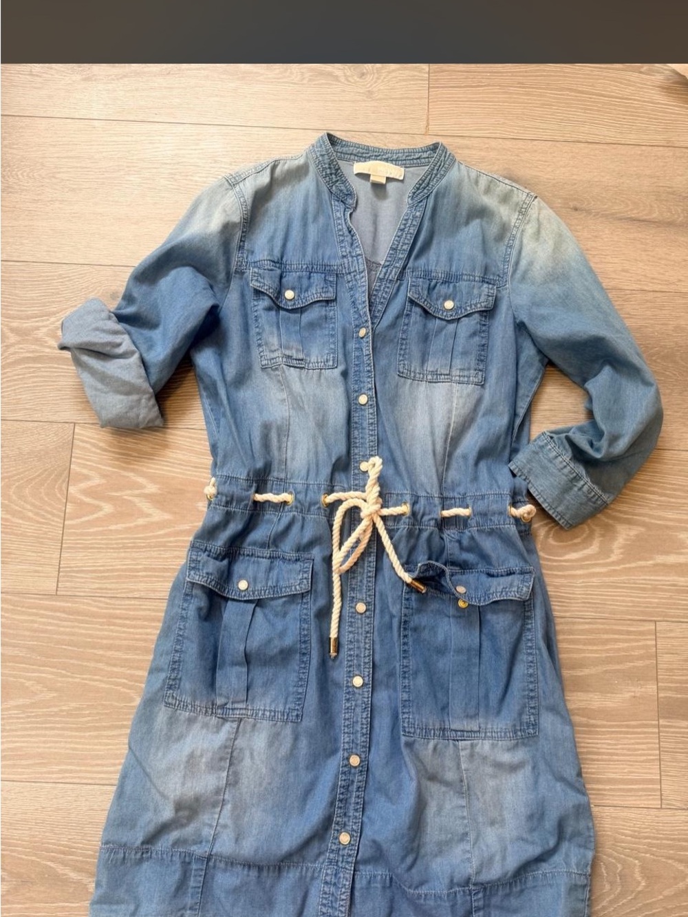 MICHAEL Michael Kors Light Wash Denim Dress